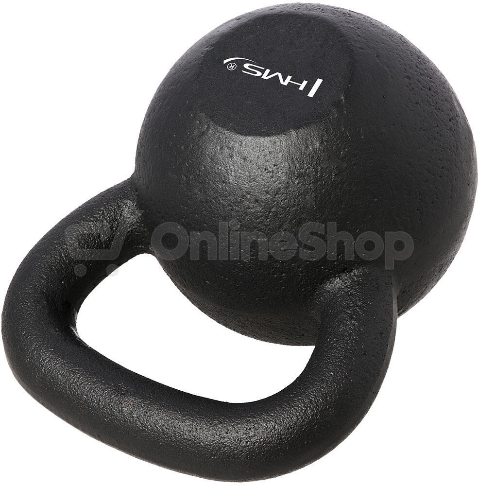 Litinový kettlebell HMS KZG20 20 kg, černý