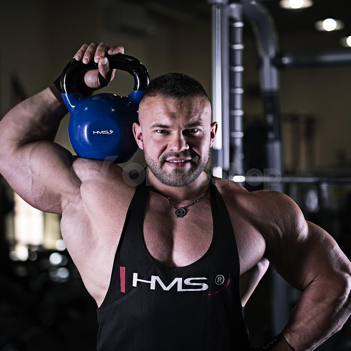Kettlebel HMS KN 28 kg pokrytý vinylem