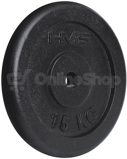 Černý litinový kotouč HMS 15 kg