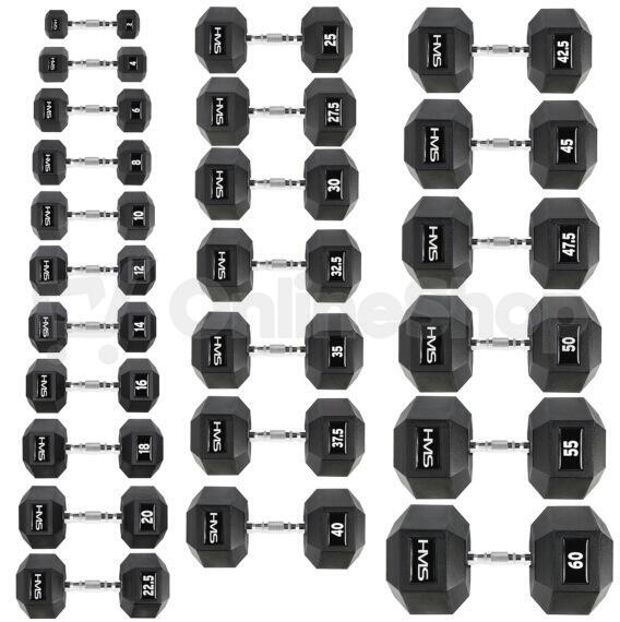 Hexagonální jednoručka HMS 55 kg