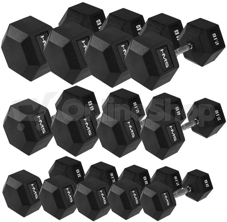 Hexagonální jednoručka HMS 47,5 kg