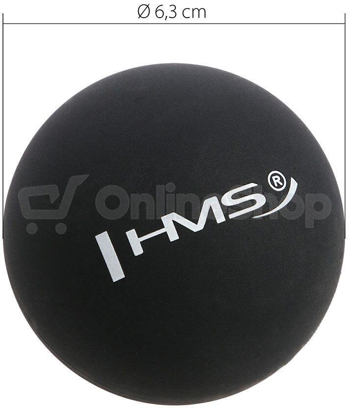 Masážní míč HMS BLC01 černý - Lacrosse Ball