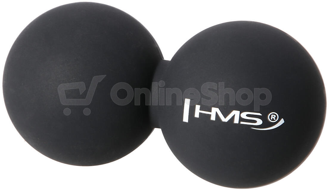 Dvojitý masážní míč HMS BLC02 černý - Lacrosse Ball