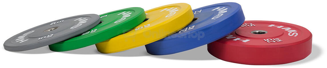 Barevný bumper kotouč HMS CBR 25 kg