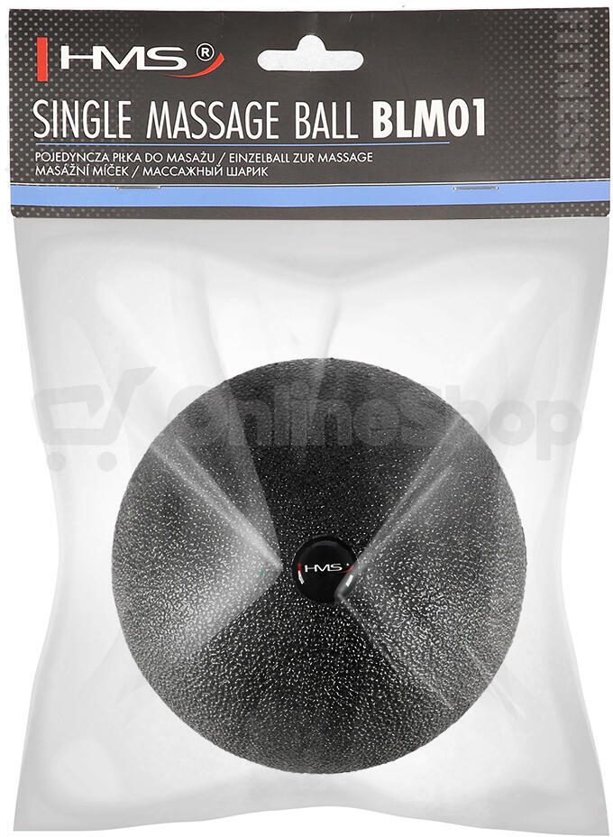 Masážní míč HMS BLM01 12 cm - Lacrosse Ball