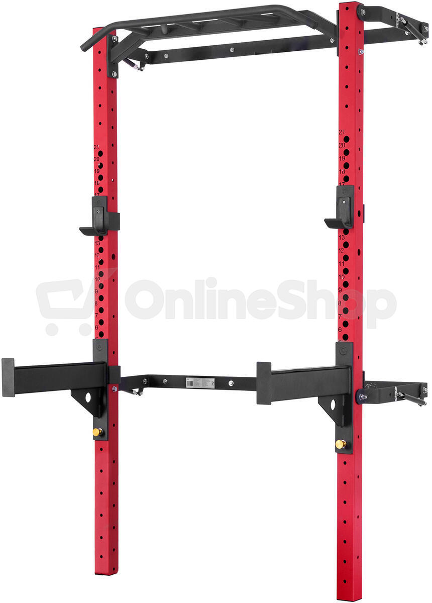 Skládací posilovací klec - Power Rack HMS KLT23 červená
