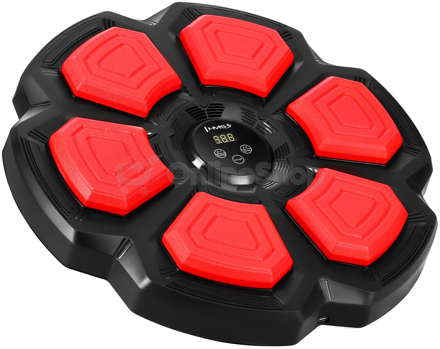 Elektronický boxerský terč HMS TB06 s LED, Bluetooth a rukavicemi (Music Boxing Machine)