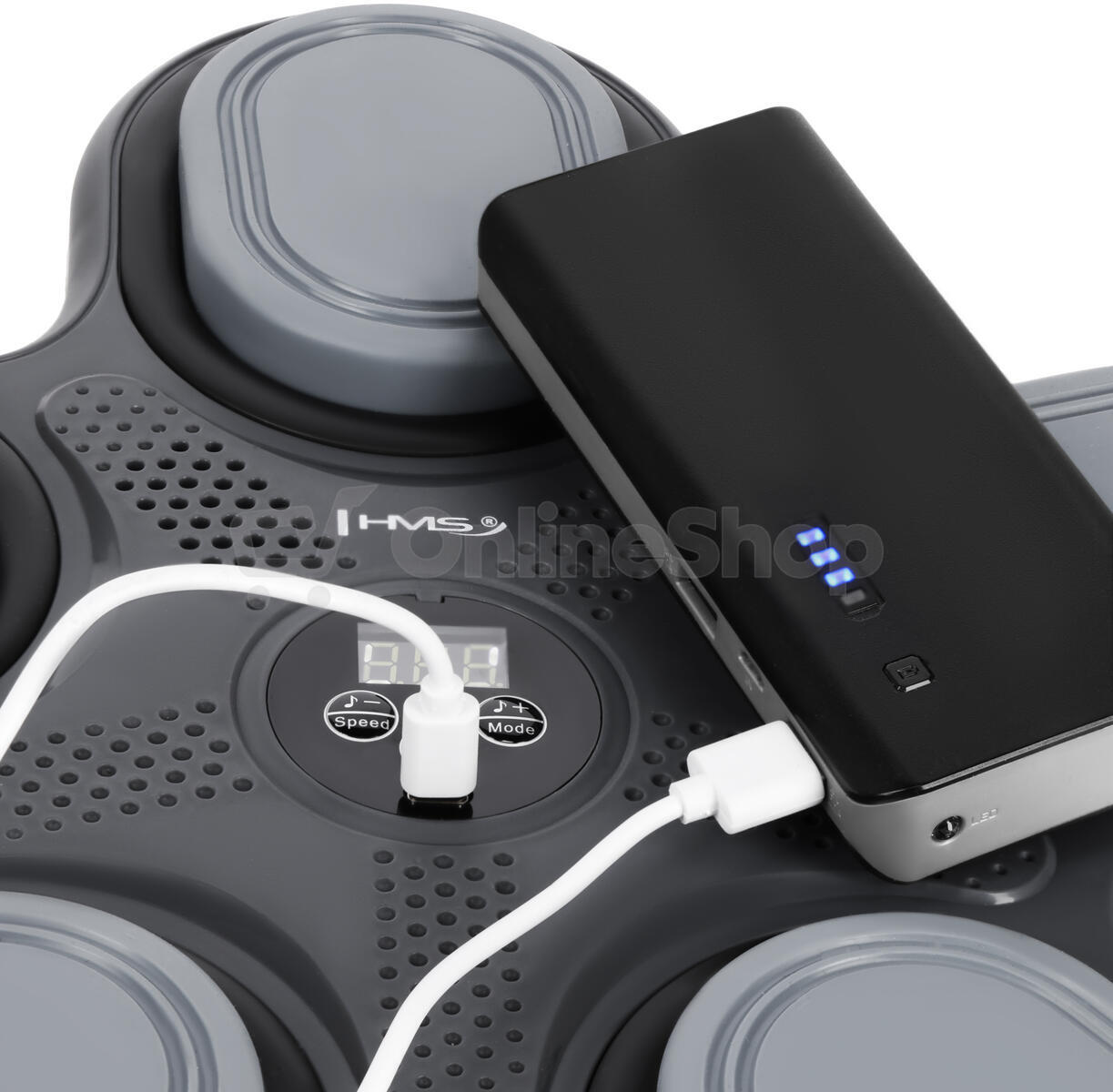 Elektronický boxerský terč HMS TB11 s LED, Bluetooth a rukavicemi (Music Boxing Machine)
