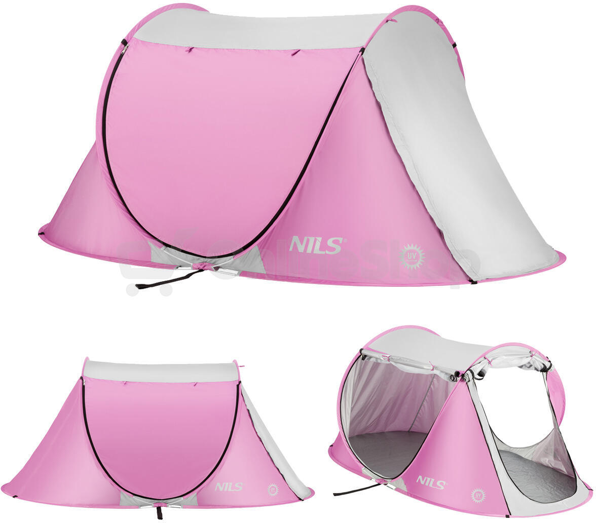 Plážový stan NILS Camp NC3043 růžový