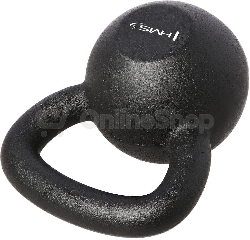 Litinový kettlebell HMS KZG12 12 kg, černý