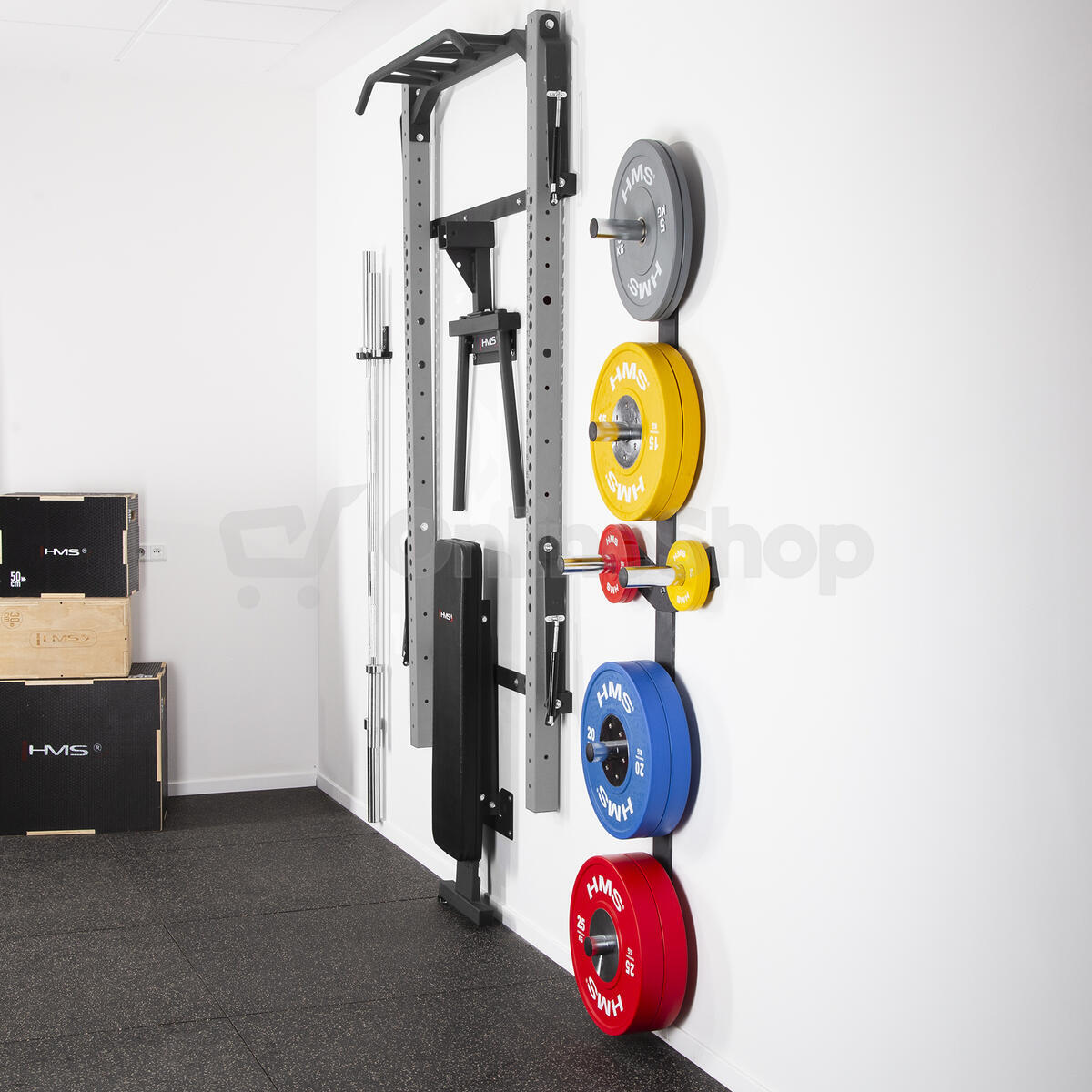 Multifunkční posilovací stojan - Power Rack HMS KLT22 šedý