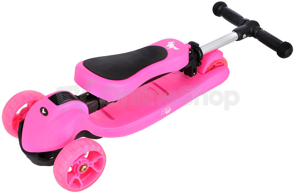 Dětská koloběžka NILS Fun HLB12 2v1 růžová