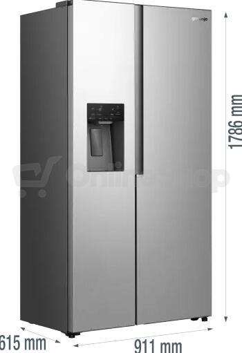 Chladnička Gorenje NRS917E61X G600 Side by Side