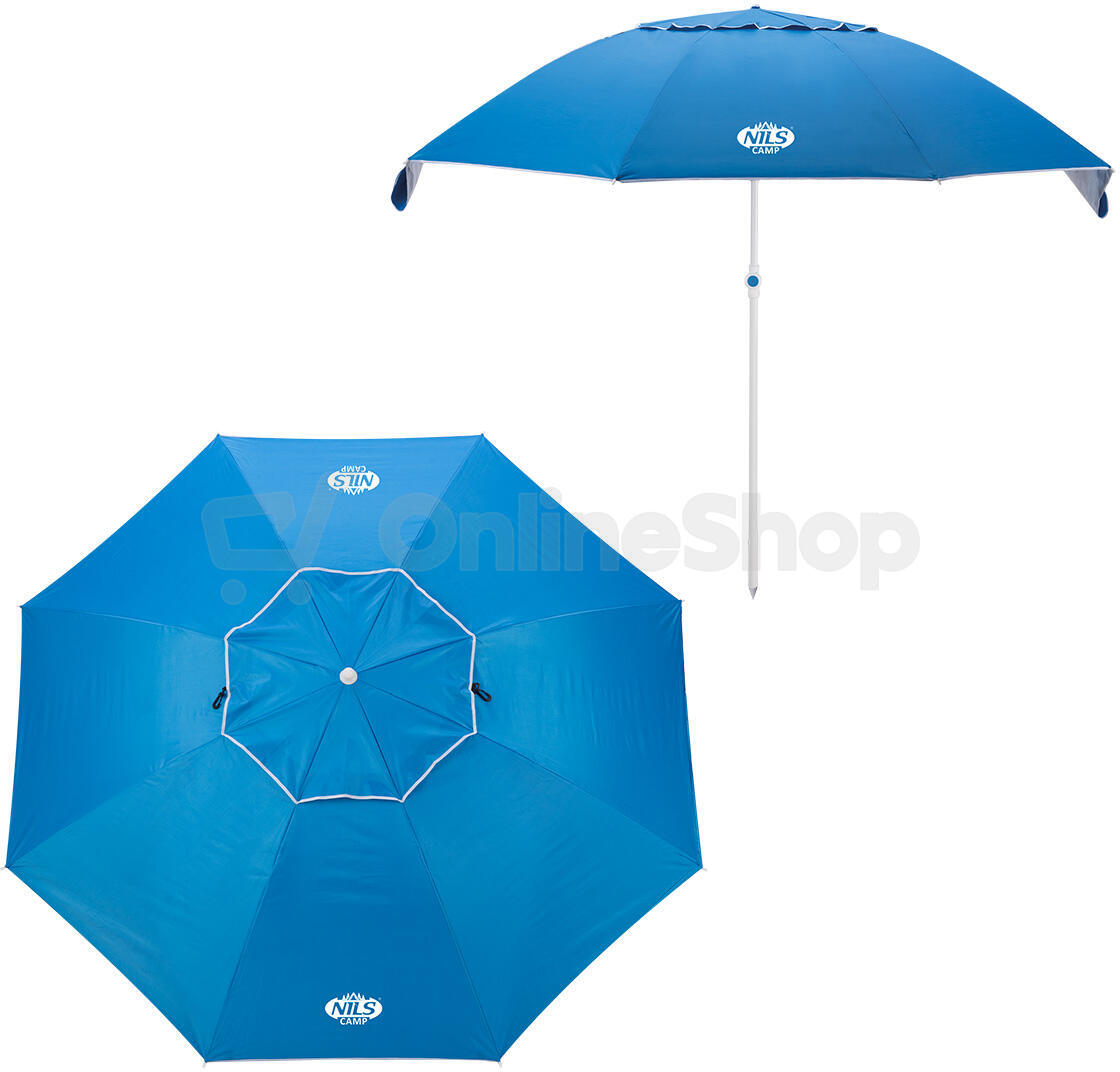 Slunečník NILS Camp NC7822 XL 190 cm modrý