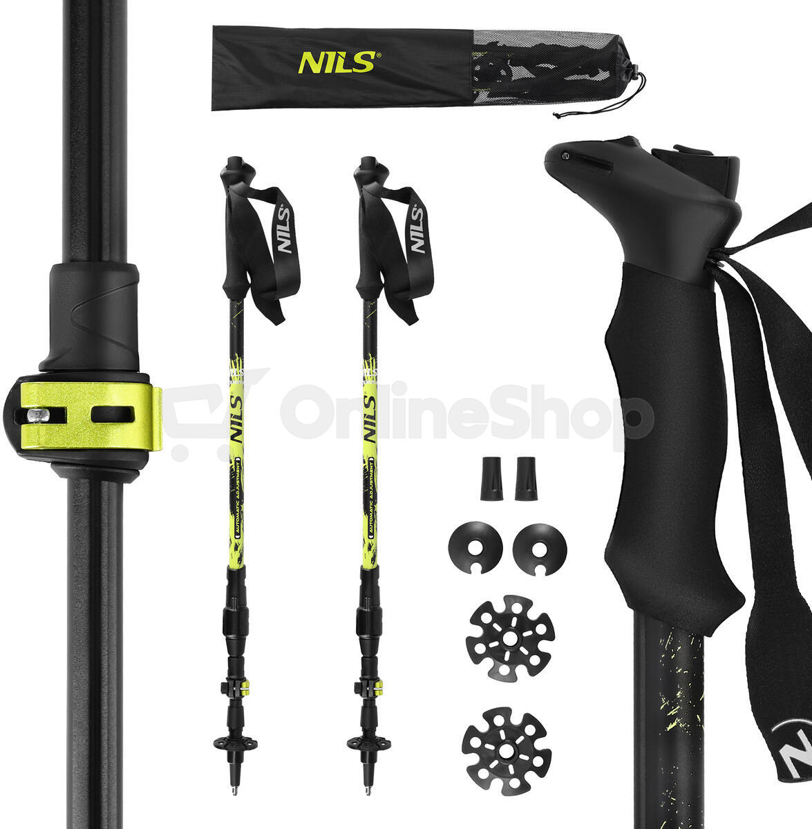 Automatické trekingové hole NILS TK8608