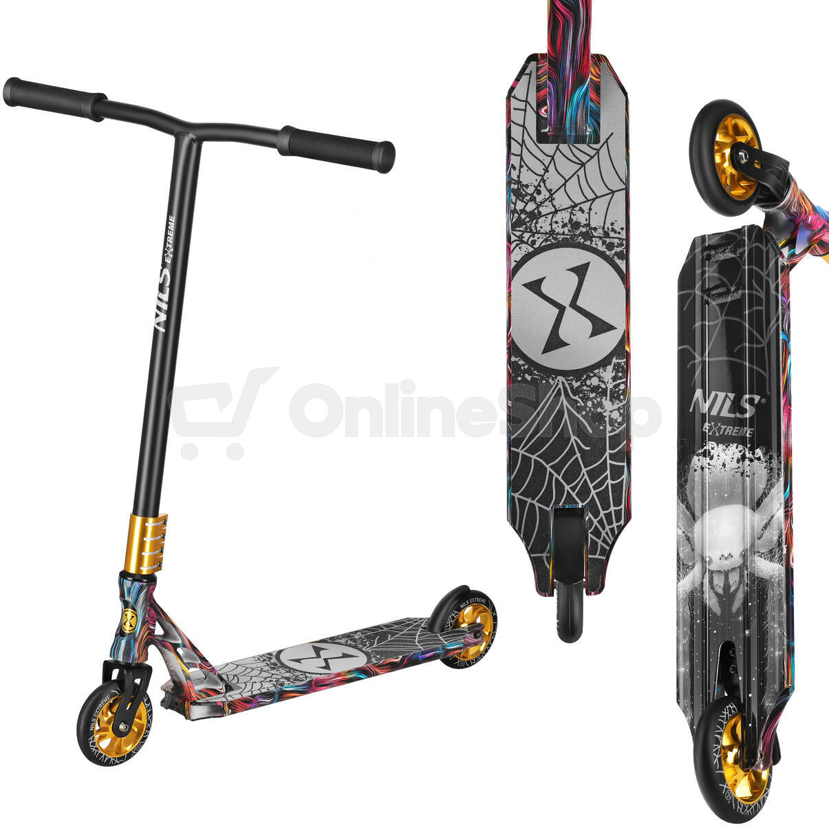 Freestyle koloběžka NILS Extreme HS221 Spider