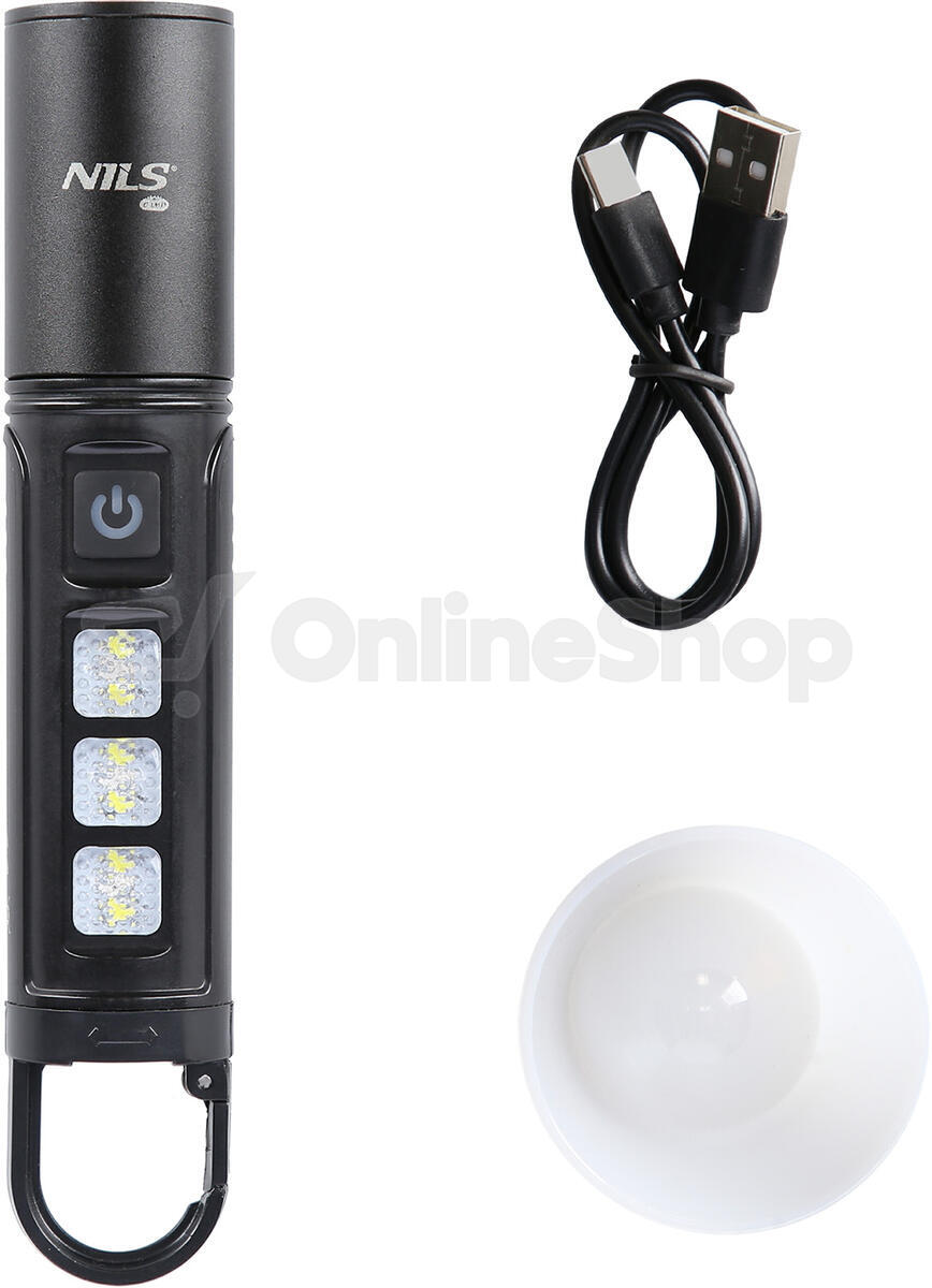Multifunkční LED svítilna NILS Camp NC0003 800 lm