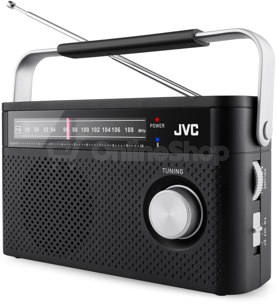 Radiopřijímač JVC RA-E315B, černý