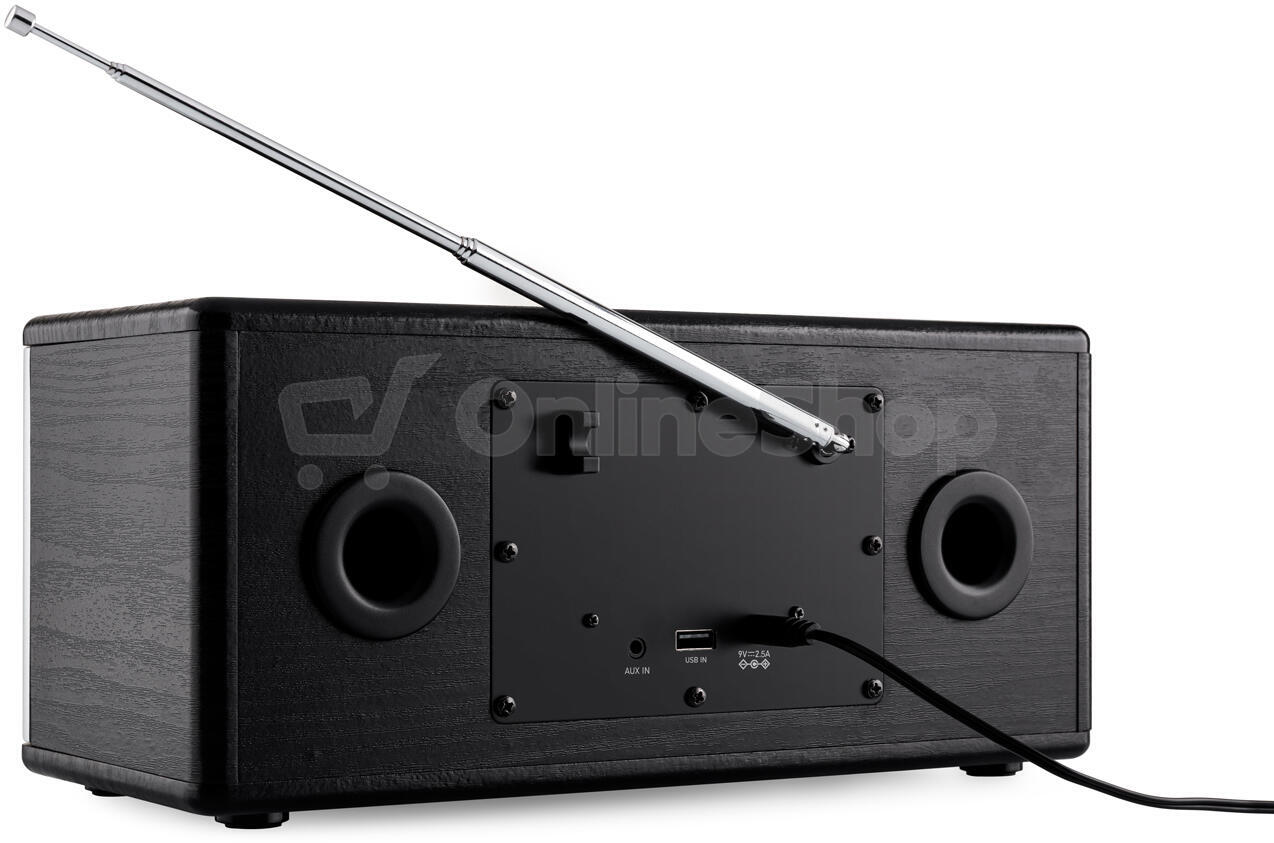 Radiopřijímač DAB+ JVC RA-E775B-DAB, černý/stříbrný