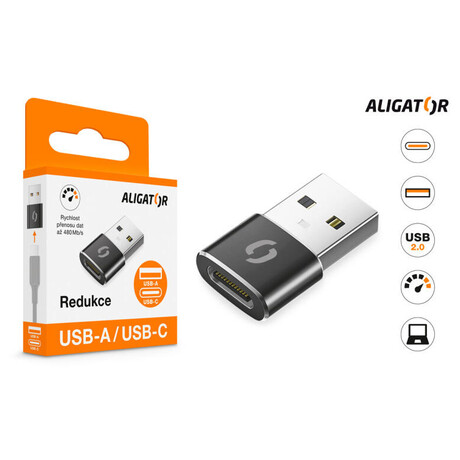 Adaptér Aligator PREMIUM USB-A/USB-C