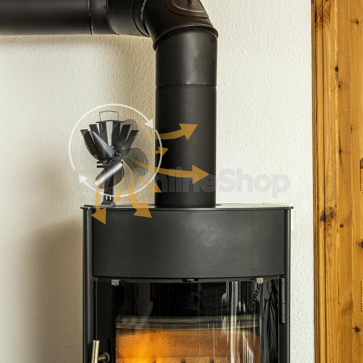 Komínový ventilátor poháněný teplem