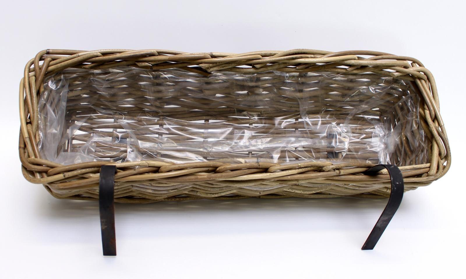 Proutěný květináč Rattan, velký