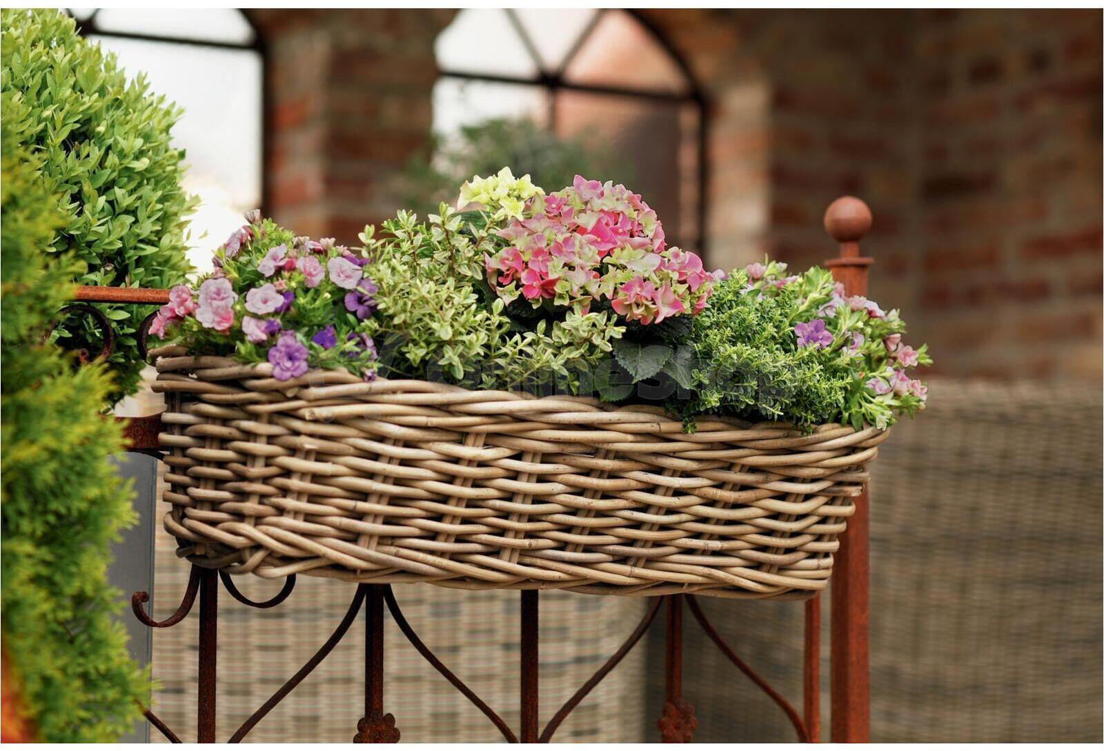 Proutěný květináč Rattan, velký