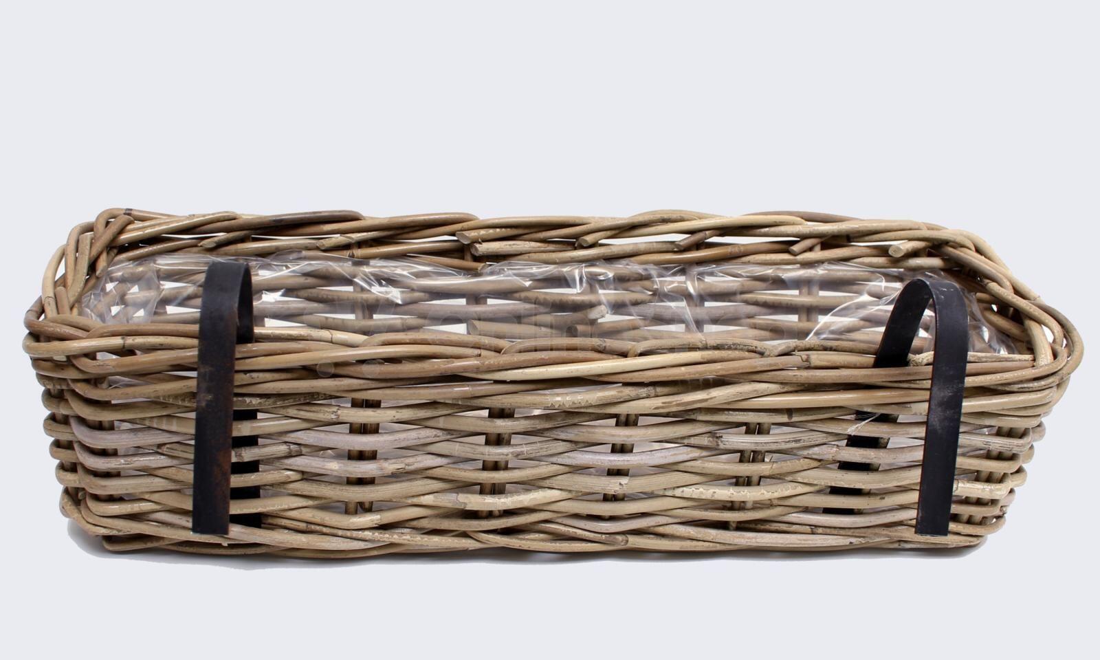 Proutěný květináč Rattan, velký