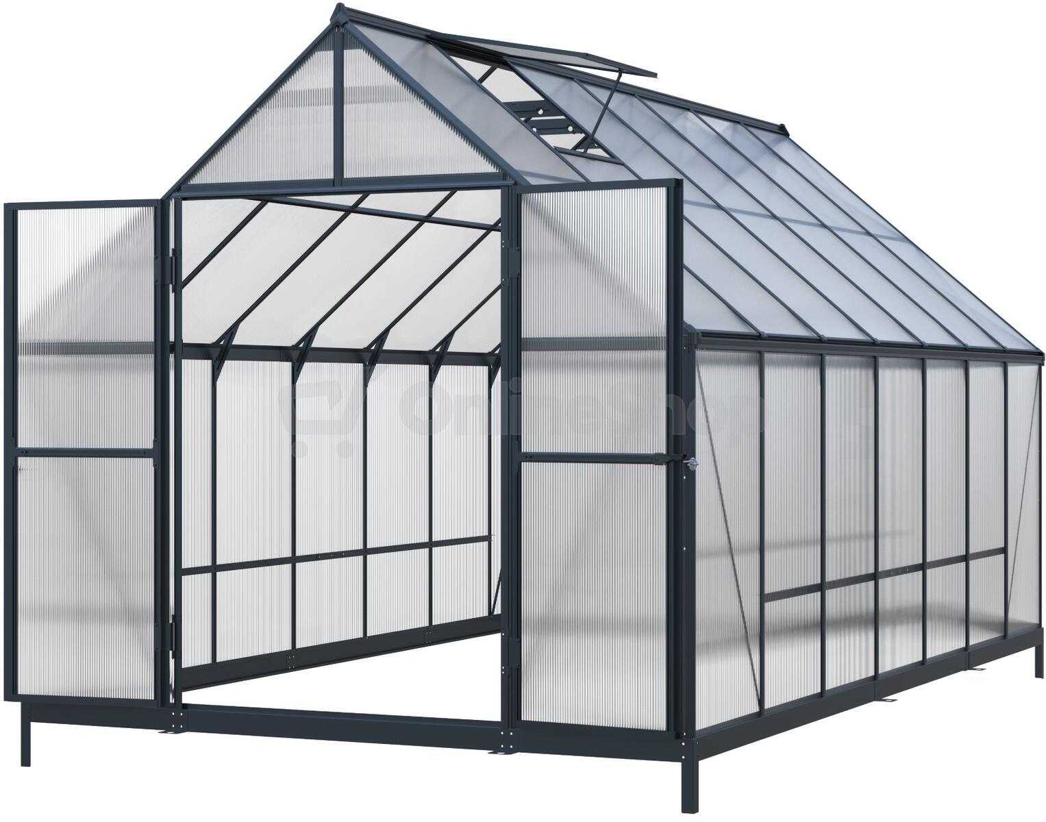 Skleník LANITPLAST SARANA 8x14 PC 4 mm černý LG4751
