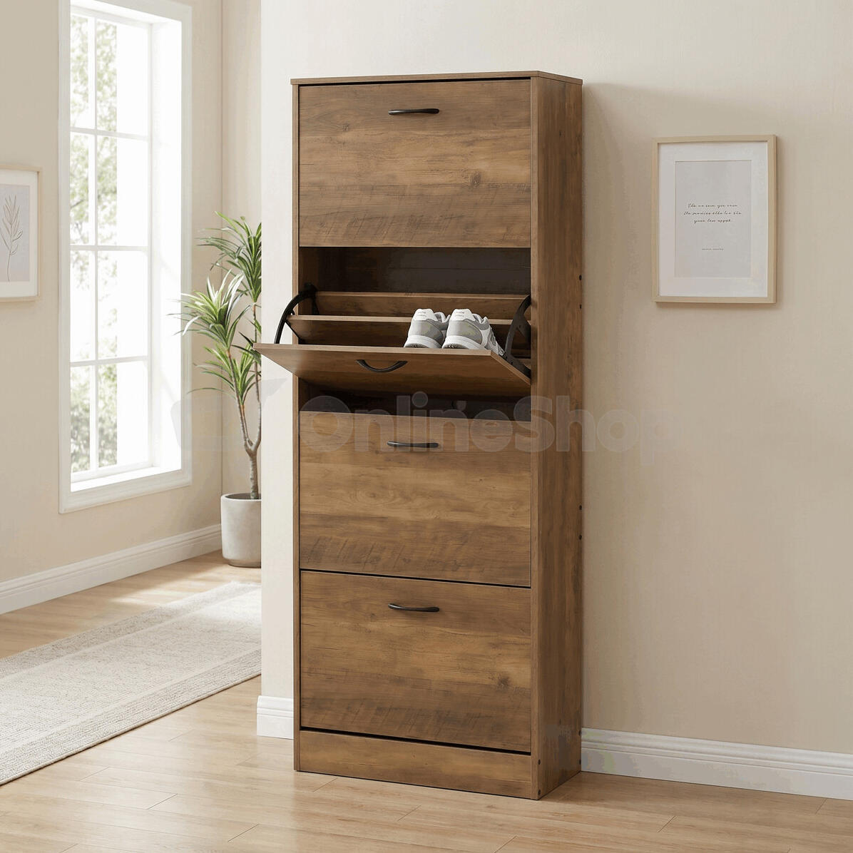 Botník, mdf, hnědá, ABO-G1018 ELM Autronic