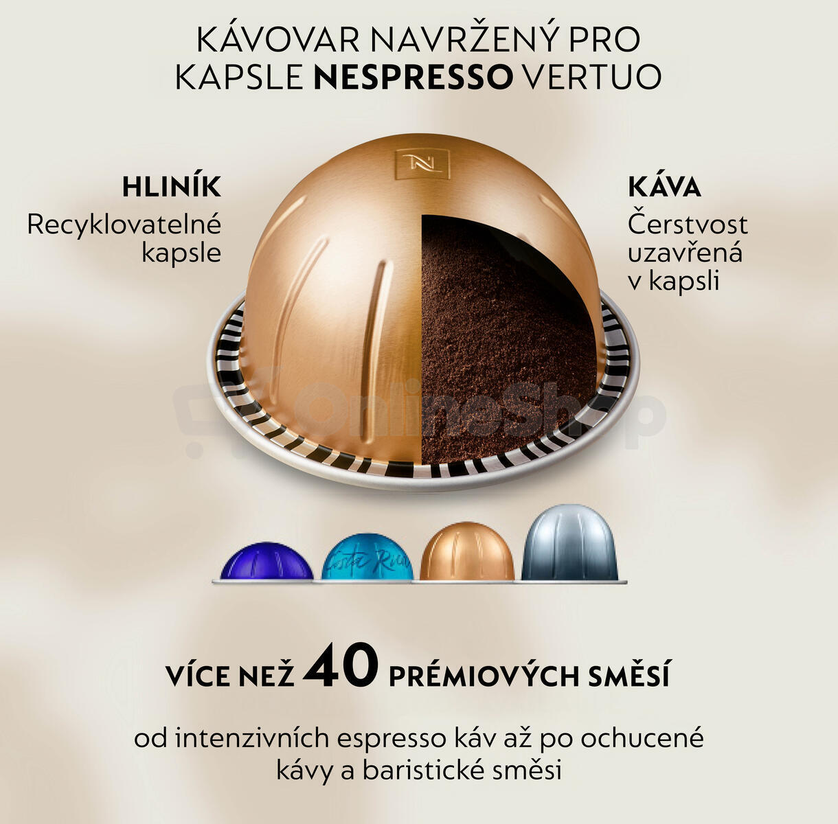 Kávovar Krups XN9404F0 Nespresso Vertuo UP