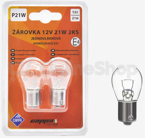 Cappa Racing Žárovky 12V 21W BA15S