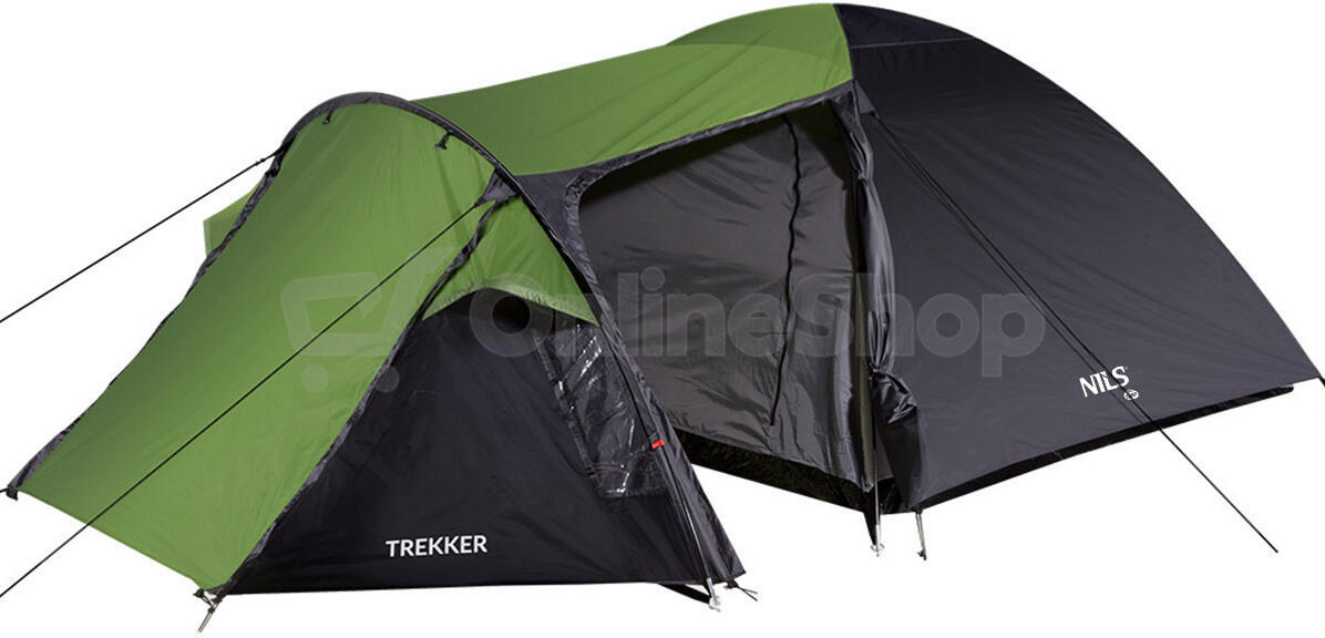 Turistický stan NILS Camp NC6012 Trekker zelený