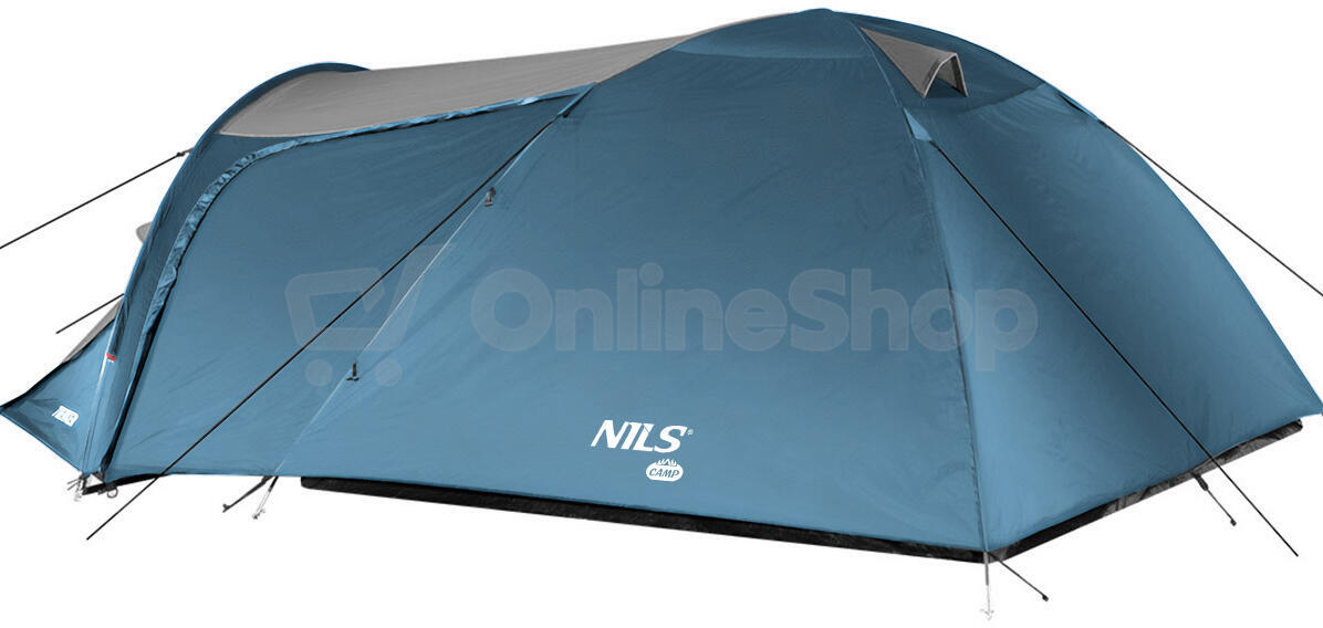 Turistický stan NILS Camp NC6012 Trekker modro-šedý