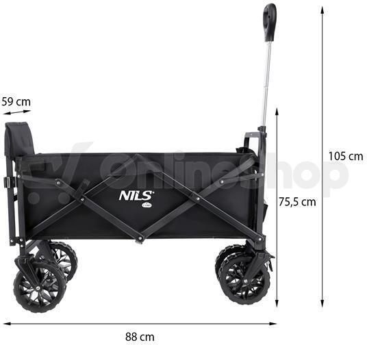 Kempingový vozík NILS Camp NC1608 černý
