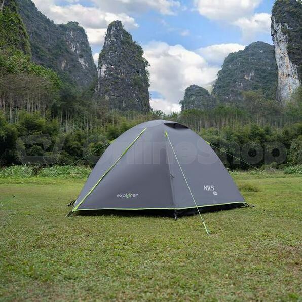 Kempingový stan NILS Camp NC6004 Explorer šedý