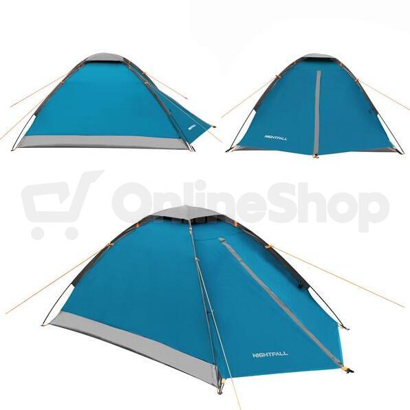 Turistický stan NILS Camp NC6033 Nightfall modrý/světle šedý