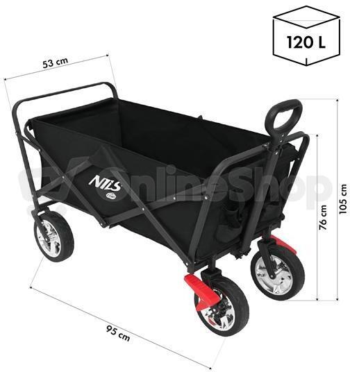 Kempingový vozík NILS Camp NC2603 černý