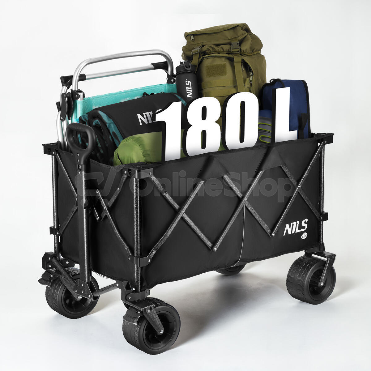 Kempingový vozík NILS Camp NC2604 XXL černý