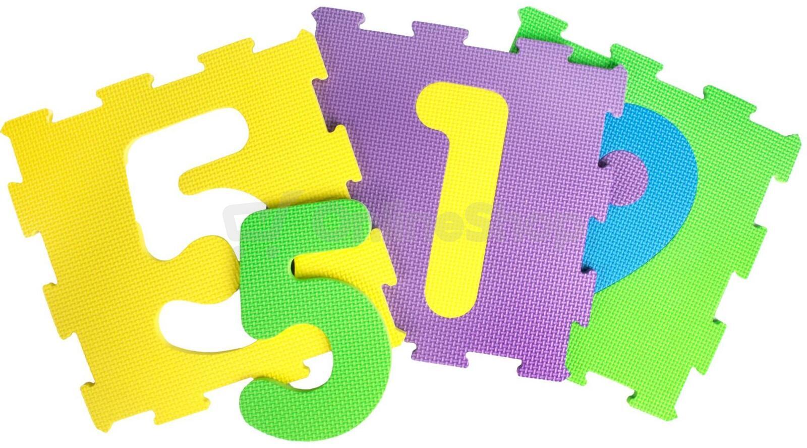 Teddies Pěnové puzzle čísla 10ks ve fólii