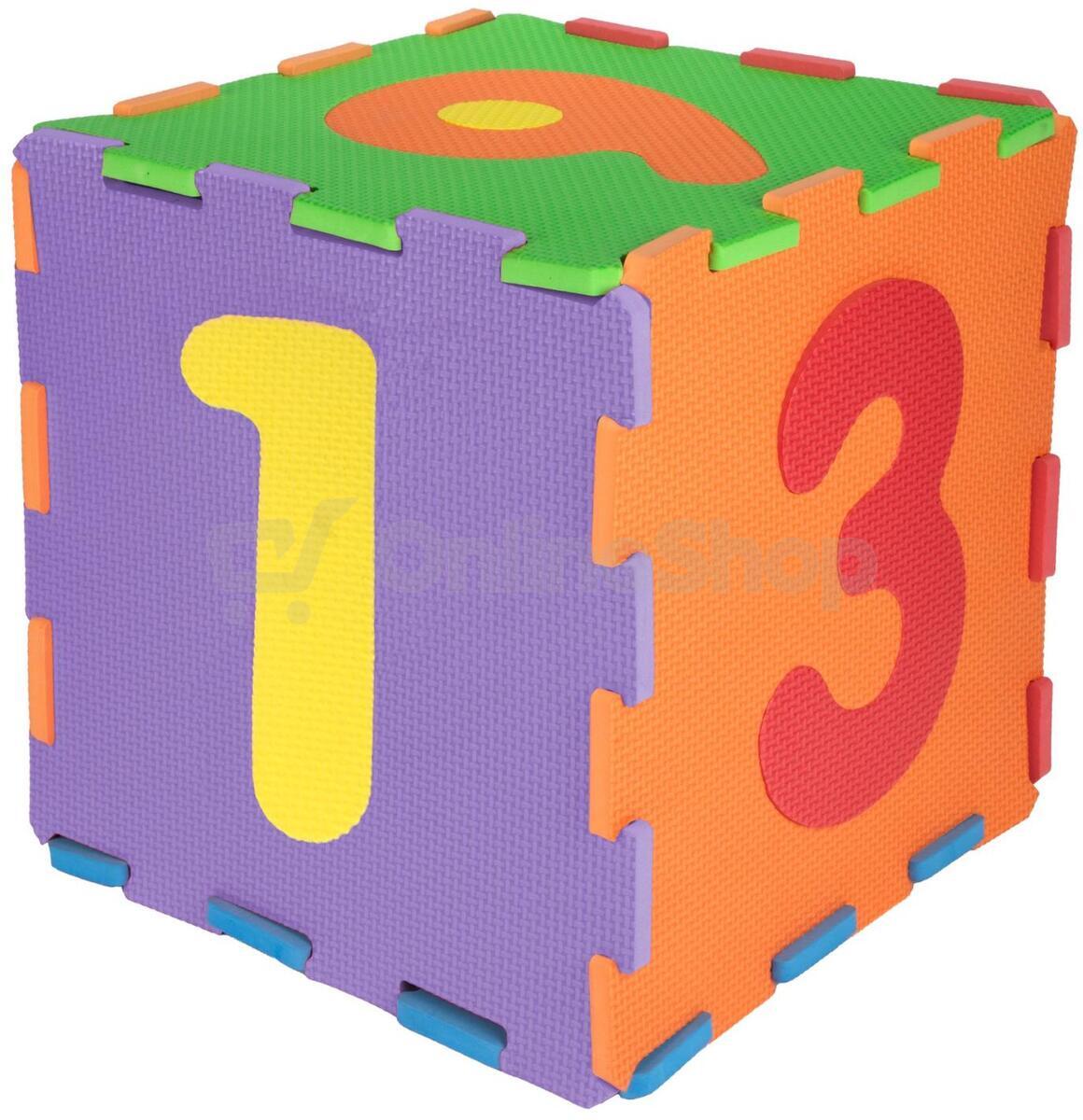 Teddies Pěnové puzzle čísla 10ks ve fólii