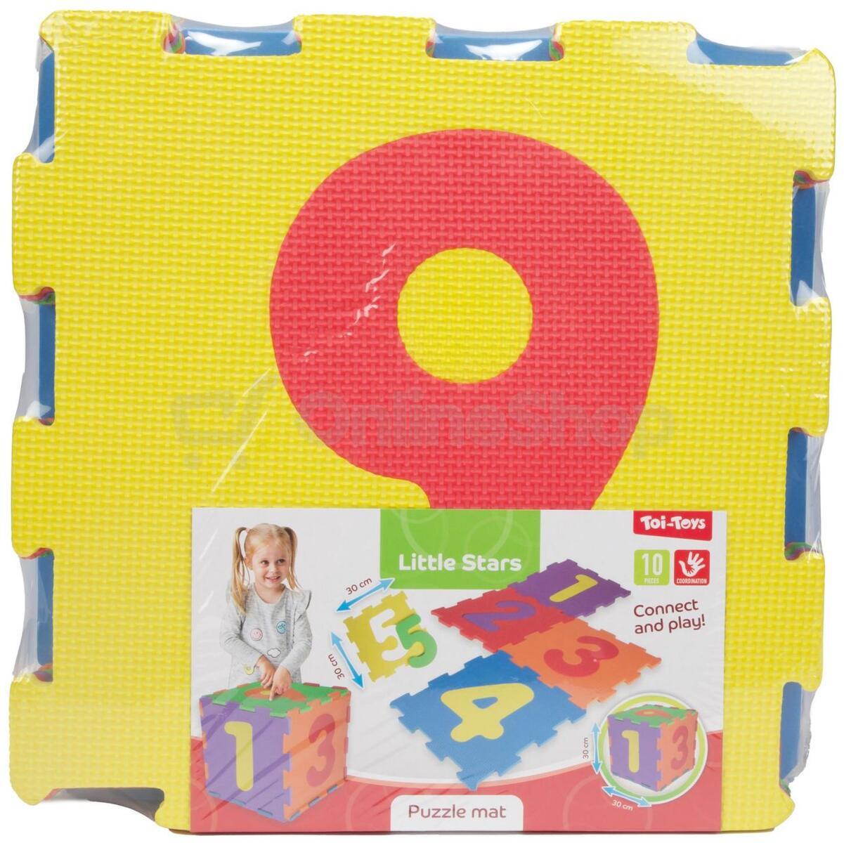 Teddies Pěnové puzzle čísla 10ks ve fólii