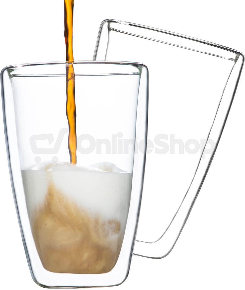 Dvoustěnná sklenice Latte Macchiato, 400 ml, 2 ks
