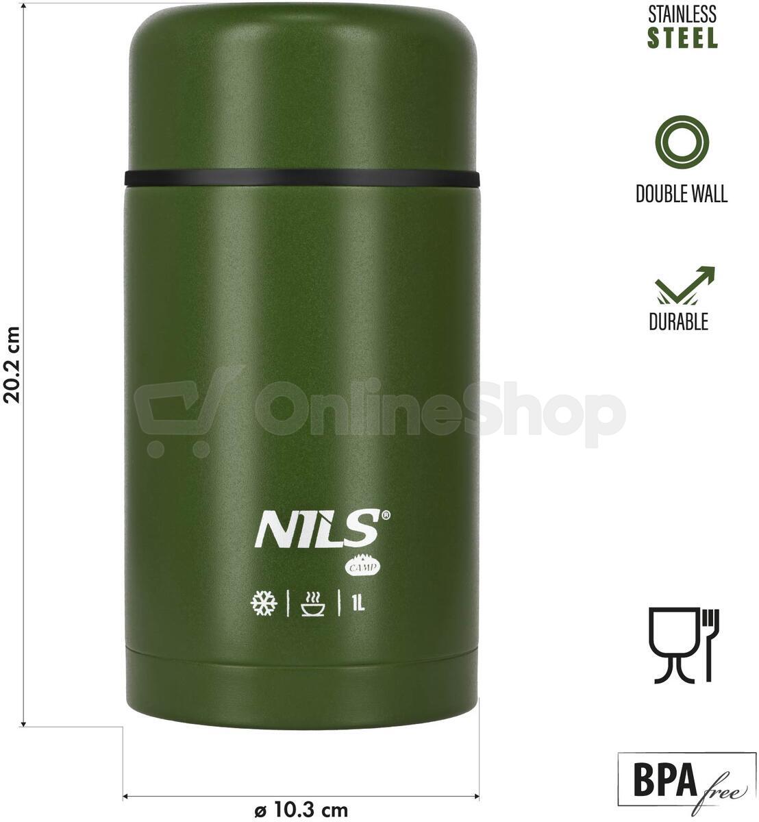Termoska na jídlo NILS Camp NC3802 zelená 1000 ml