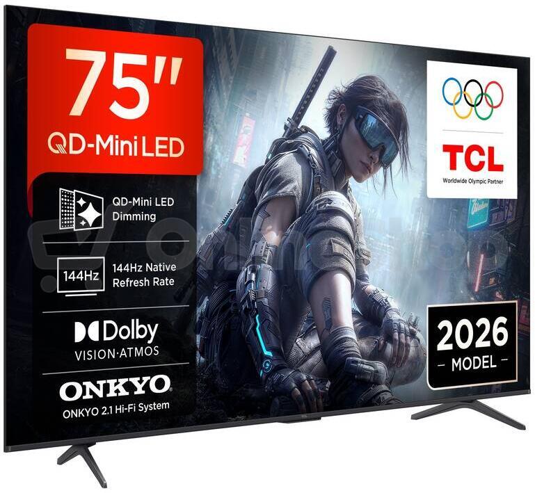 QLED televize TCL 75T8D