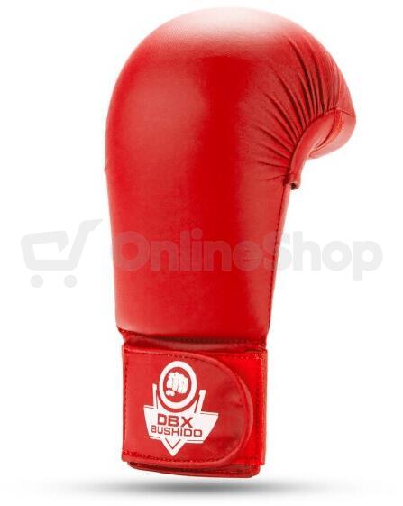 Rukavice na karate DBX BUSHIDO DBX-KM červené (Velikost: M)
