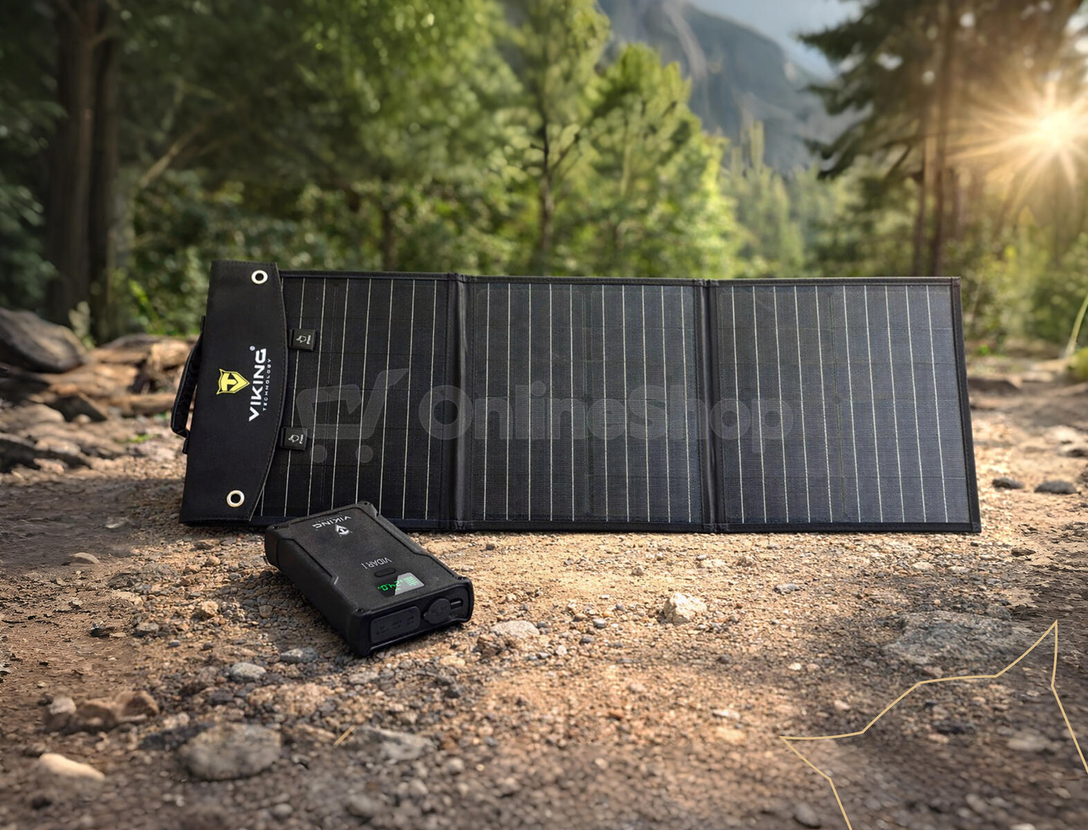 Set powerbanka Viking VIDAR I a solární panel Viking L60 PD (VIDARIL60PD)