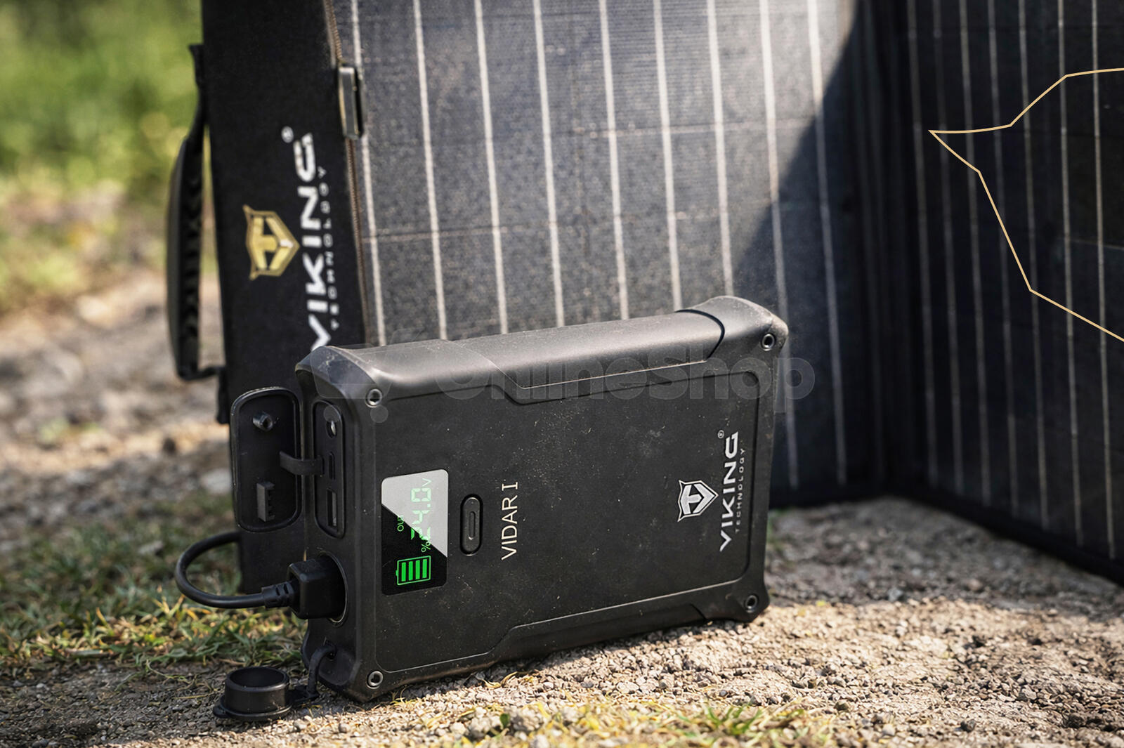 Set powerbanka Viking VIDAR I a solární panel Viking L60 PD (VIDARIL60PD)
