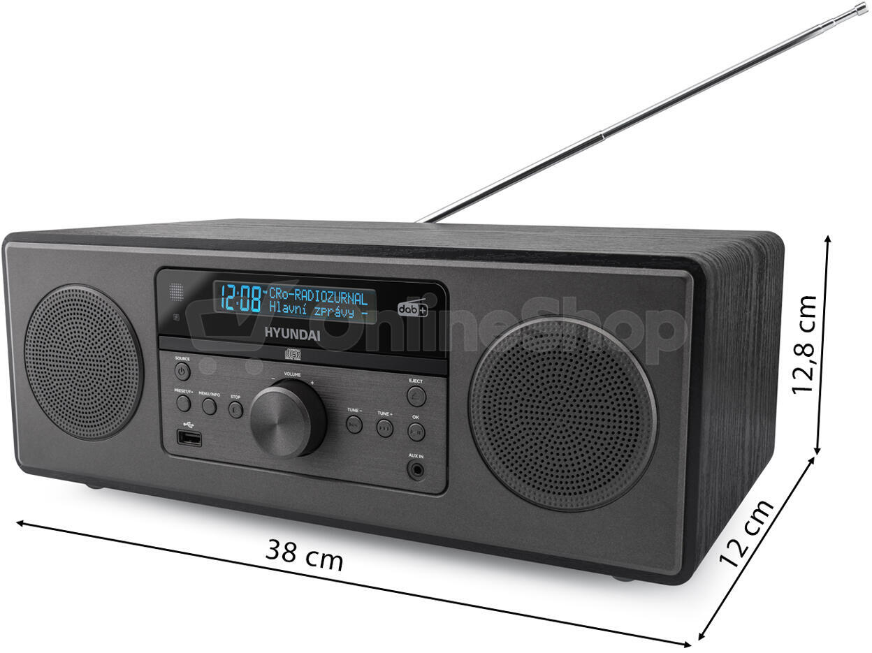 Mikrosystém Hyundai MSD505DAB, černý