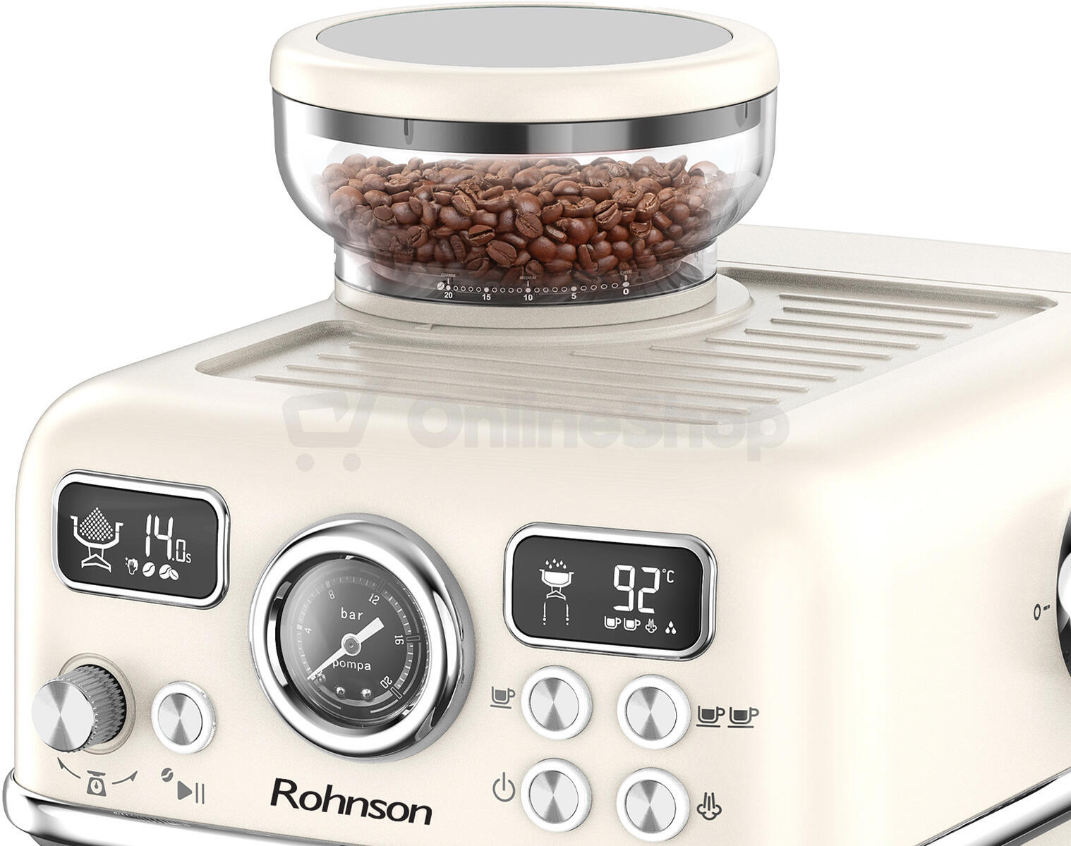 Kávovar Rohnson R-98250C s mlýnkem 2v1